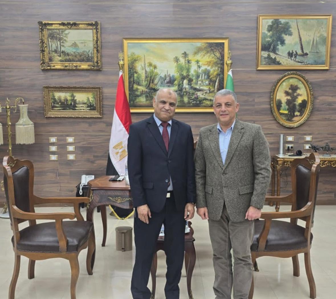 Meeting with the Ismailia Governor on industrial development